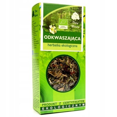 Herbata odkwaszająca eko liściasta 50 g Dary Natury