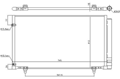 Nissens конденсатор кондиционера lexus rx 350 awd g фото №1