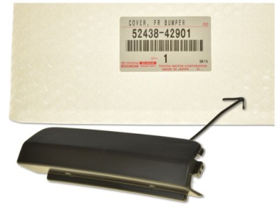 Заглушка бампера фаркоп буксирувальний перед ліва 52438-42901 оригінал toyota фото №1