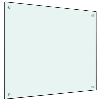 Panel ochronny do kuchni, biały, 70x60 cm, szkło h