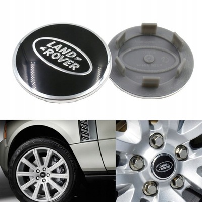 LAND ROVER CAP CUP NUTS KAPSLE CAP 62MM 4 PCS.  