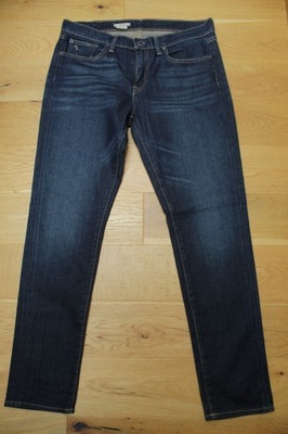 Ralph Lauren SKINNY ciemne spodnie jeansowe W30