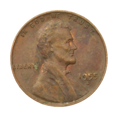 [M12936] USA 1 cent 1955 D