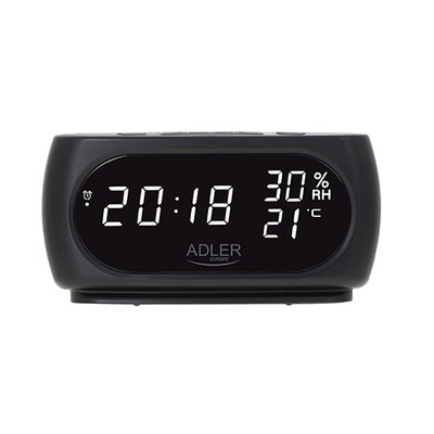 Zegar - budzik z pomiarem temperatury i wilgotności LED
