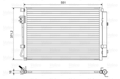 VALEO 822581 КОНДЕНСАТОР, КОНДИЦИОНЕР