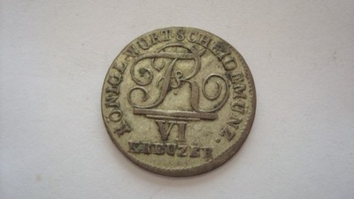Moneta 6 krajcarów 1810 WIRTEMBERGIA
