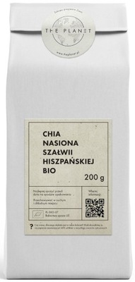 CHIA - NASIONA SZAŁWII HISZPAŃSKIEJ BIO 200 g - THE PLANET