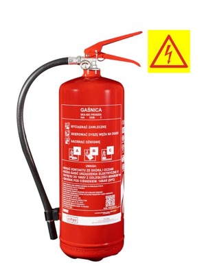 EXTINGUIDOR 6KG ENERGETYCZNA PARA WYSOKICH NAPIEC 400KV  