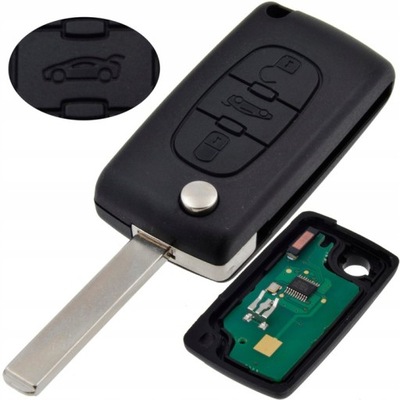 Ключ с электроника do citroen c4 ds4 2010-2016 фото №1