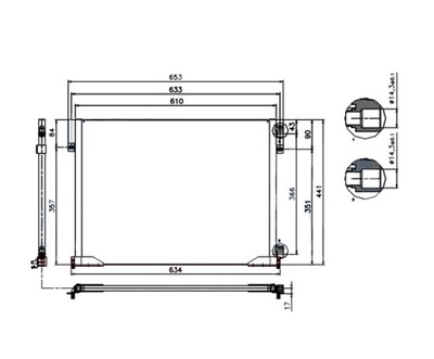Конденсатор кондиціонера renault trafic 02- 4408646 фото №1