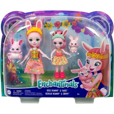 ENCHANTIMALS BREE BUNNY SIOSTRZYCZKI I ZWIERZAKI