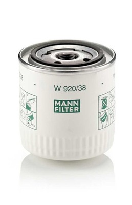 MANN FILTER ФИЛЬТР МАСЛА VOLVO 1,9TD S4 W 920/38