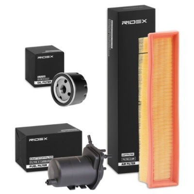 Набор фильтров ridex 4055f8925 к renault clio 2 bb0/1/2, cb0/1/2 kangoo фото №1