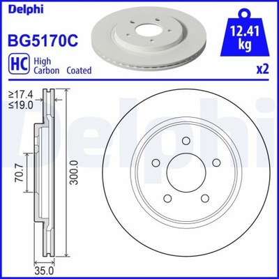 ДИСК ТОРМОЗНОЙ FORD USA MUSTANG 3.7 10-14