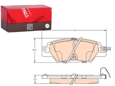 КОЛОДКИ ТОРМОЗНЫЕ ЗАД MAZDA CX-5 2.0 2.2D 2.5 11.11- TRW