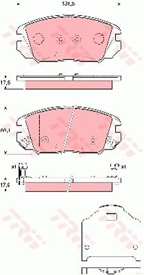 КОЛОДКИ ТОРМОЗНЫЕ ПЕРЕД HYUNDAI SONATA/KIA SPORTAGE 04- Z ДАТЧИКОМ