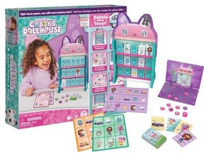 GRA PLANSZOWA GABI KOCI DOMEK zestaw 8 gier dla dzieci