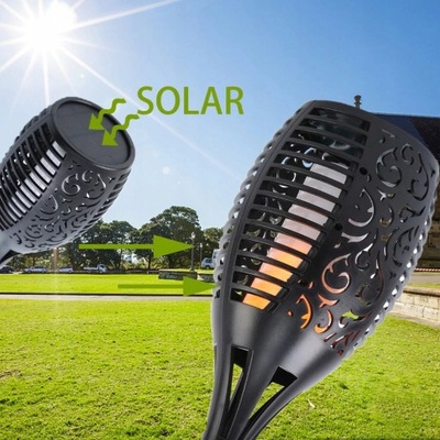 LAMPA SOLARNA LED LATARNIA POCHODNIA