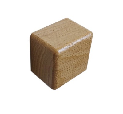 Uchwyt meblowy drewniany dębowy KWADRAT 40 mm