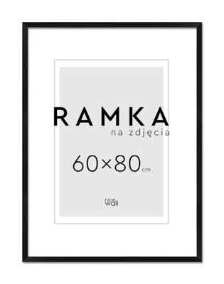 Ramka na zdjęcia 60x80 cm 80x60 cm Czarna