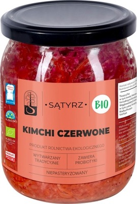 KIMCHI CZERWONE BIO 450 g - SĄTYRZ