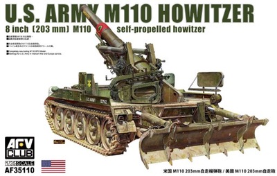 AFV Club 35110 U.S. Army M110 Howitzer 8 inch (203mm) M110 Self Propelled