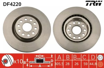 DISCO HAM. LANCIA P. THESIS 2,0-3,2 305X28  