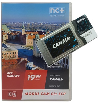 nc+ Telewizja na Kartę Moduł CAM CI+ ECP Canal+ 4K