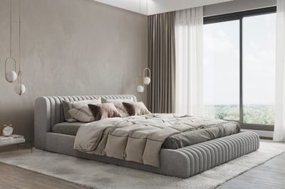 Łóżko podwójne tapicerowane 160x200 AMANTEA materac