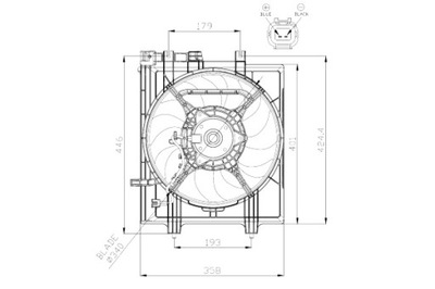 NRF VENTILADOR DEL RADIADOR SUBARU FORESTER 2.5 04.18-  