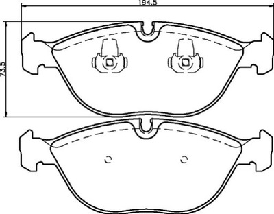 HELLA КОЛОДКИ ГАЛЬМІВНІ 8DB 355 008-261