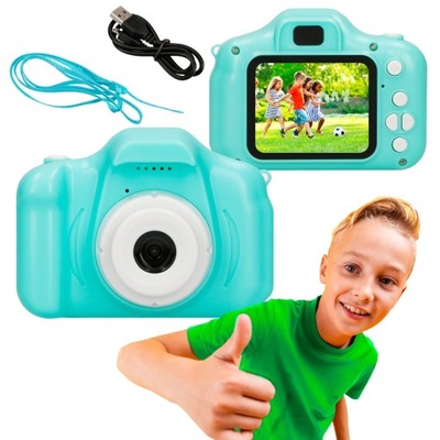 Extralink Kids Camera H20 Niebieski Aparat cyfrowy 1080P 30fps 2.0"
