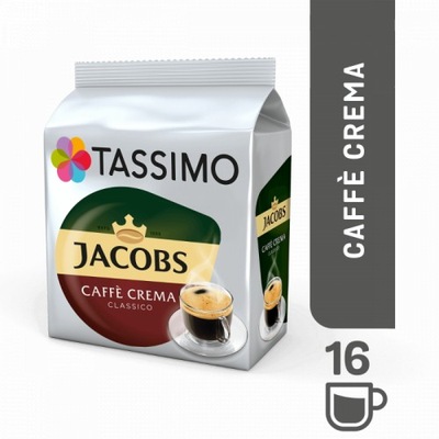 TASSIMO Jacobs CAFFE CREMA CLASSICO 16 kapsułek