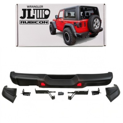 Jeep wrangler jl 2018+ бампер задний rubicon стальной bez pdc 82215342 фото №1