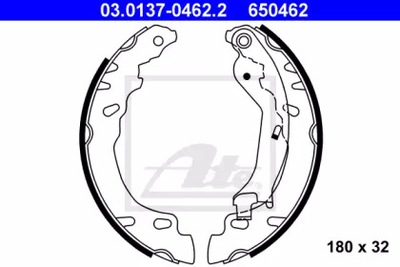 КОМПЛЕКТ КОЛОДОК ШАЛЬМІВНИХ FORD FIAT ATE