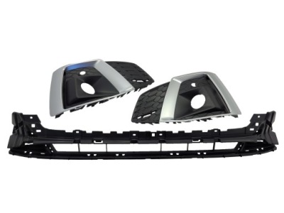 Решётка решётка  заглушка l r середина acc pdc audi a5 8w6 fl s-line 19- хром фото №1