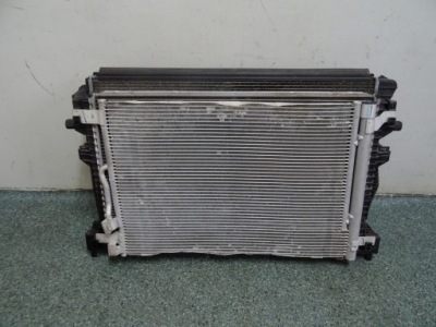 Vw skoda комплект радиатор + вентиляторы 2.0tdi фото №1