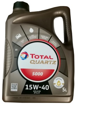 Olej silnikowy Total Quartz 5000 5 l 15W40