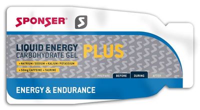 Sponser żel LIQUID ENERGY PLUS + kofeina 35g