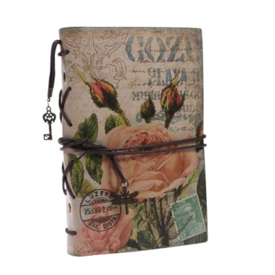 RETRO PU NOTATNIK STARE BIZNESOWE NOTATNIKI SPIRALNE