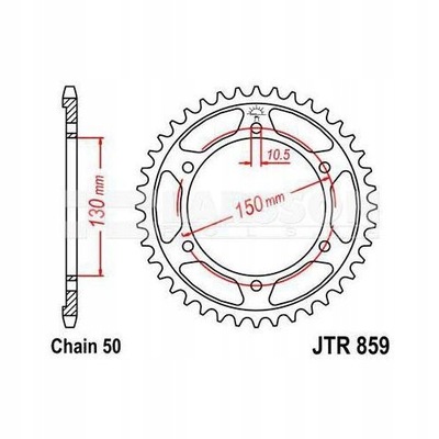 KRUMPLIARATIS GALINĖ JT 42-ZEBY YAMAHA YZF 750 1993-1998 