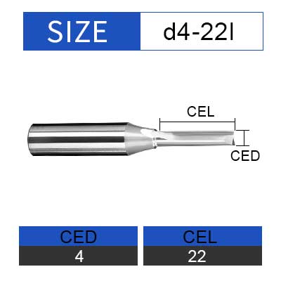 STYL D4-22 UCHEER TCT 2EDGE FREZ ПРЯМОЙ FREZ DO RO