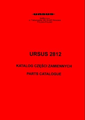 URSUS 2812 - KATALOG SPARE PARTS  