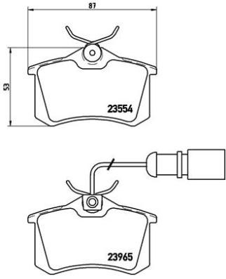 КОЛОДКИ ТОРМОЗНЫЕ VW SHARAN 00- ЗАД GDB1415