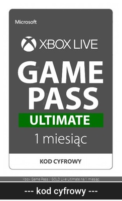Xbox Game Pass / GOLD Live Ultimate na 1 miesiąc