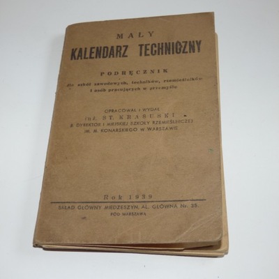 Mały kalendarz techniczny 1939