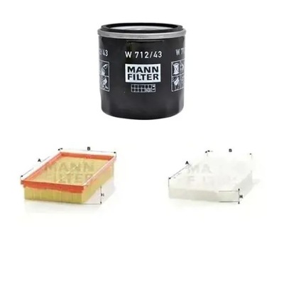 Комплект фільтрів ford ka i mann фільтр фото №1