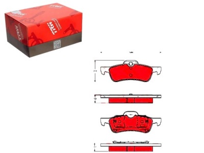 Тормозные колодки ham. mini t. mini coop gdb1477 фото №1