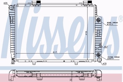 NISSENS 62756A РАДІАТОР, СИСТЕМА ОХОЛОДЖУВАННЯ