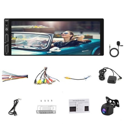 RADIO NAVEGACIÓN GPS 1 DIN 6,8 INTEGROS ANDROID USB BT WIFI 16GB CÁMARA RETROVISOR  